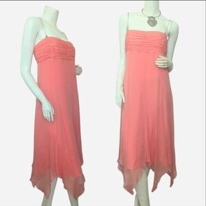 Lillie Rubin Strapless Coral Dress